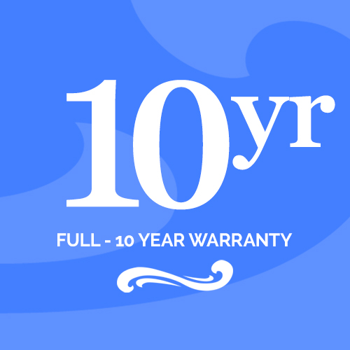 FREE 10 Year Labor Warranty - Value $1250