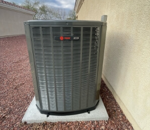 An outdoor air handler for air conditioning.
